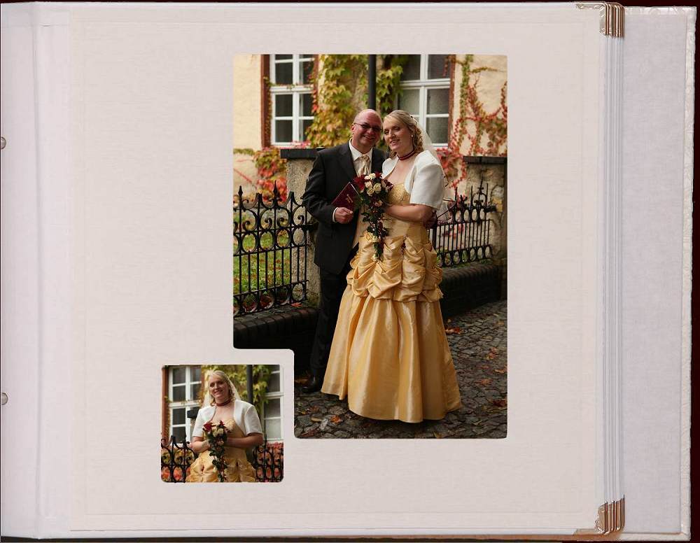 Passepartout Hochzeit Fotoalbum - Seite 1 -