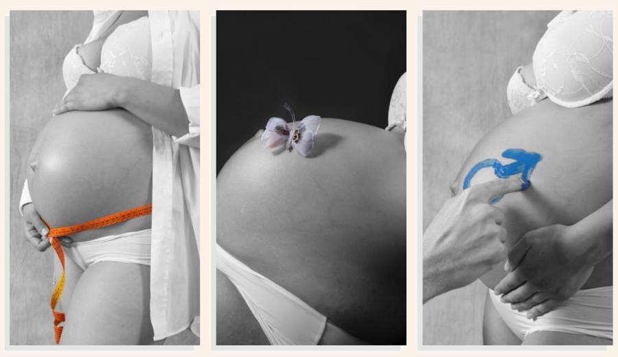 Bild: Fotostudio Leipzig für Babybauch Fotografie