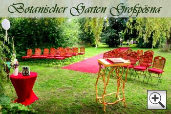 Heiraten im botanischen Garten in Grosspösna