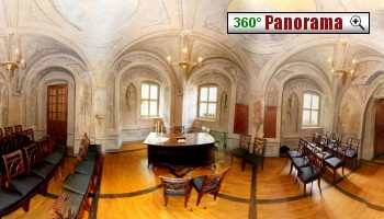 Panoramafoto vom Trauzimmer im Standesamt Schloss Machern