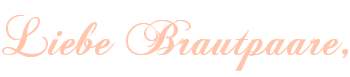 Hochzeitsfotograf - Fotografie Brautpaare
