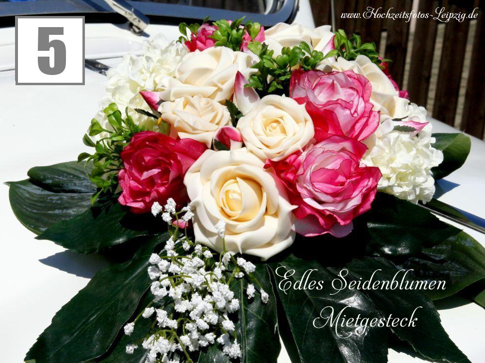 Hochzeitsauto Rosengesteck  -NICE- 