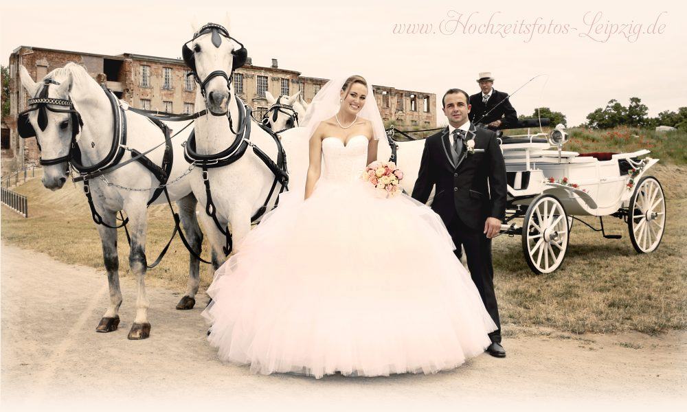 Bild: Hochzeit mit Kutsche in Leipzig