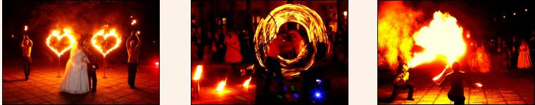 Feuershow zur Hochzeit in leipzig