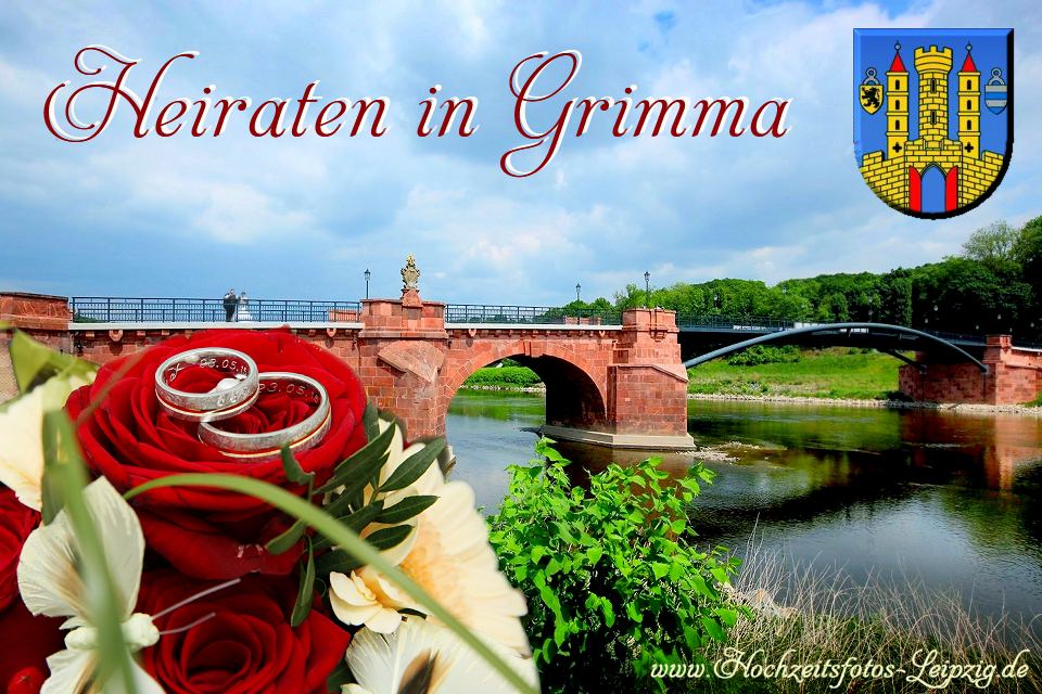 Foto: Heiraten in Grimma - Brautpaar auf der Pppelmannbrcke