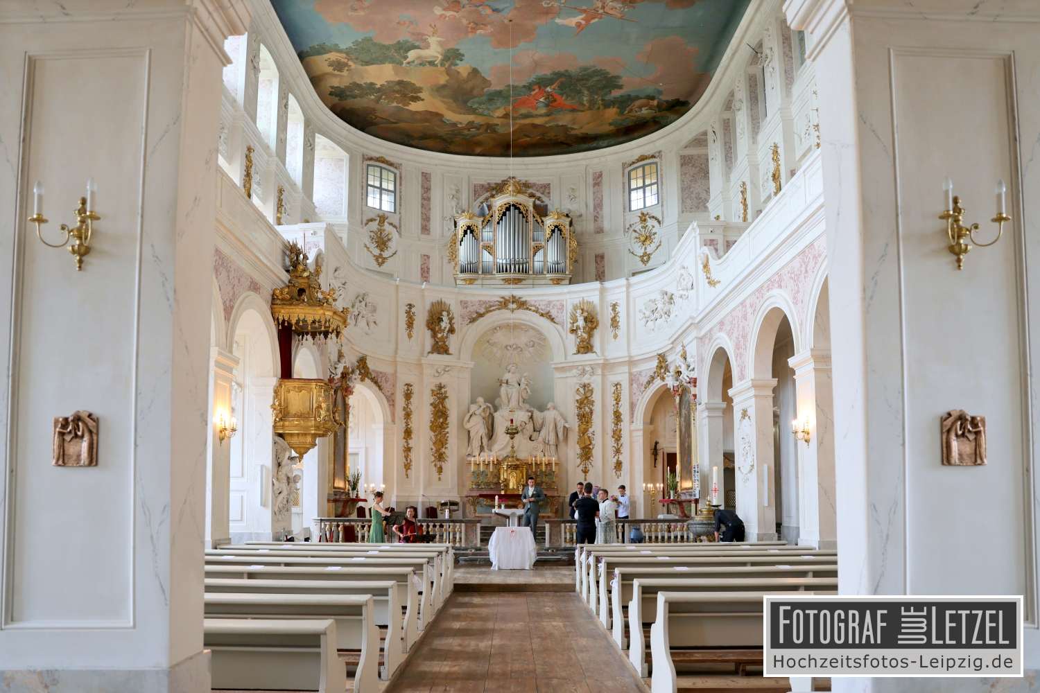Foto: Schlosskapelle Hubertusburg im Wermsdorf  (Sachsen)