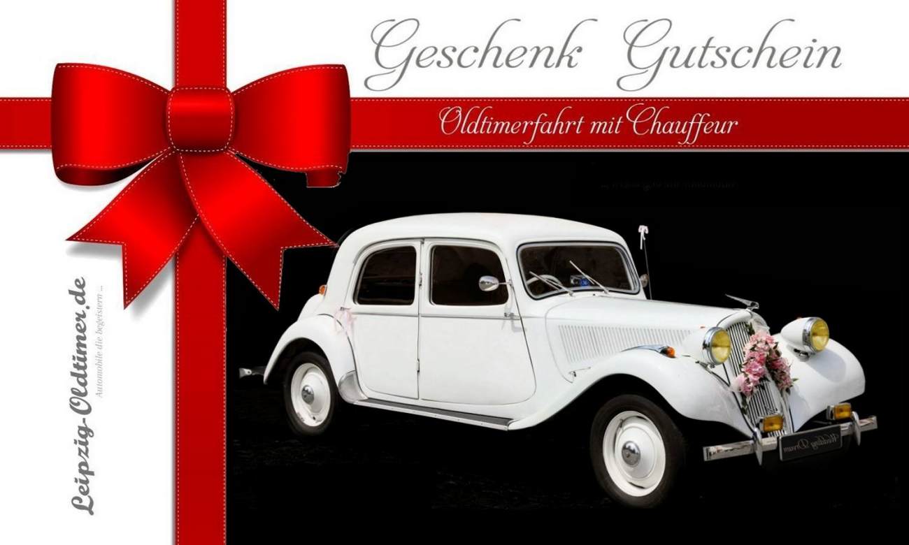 Geschenk Gutschein Oldtimerfahrt