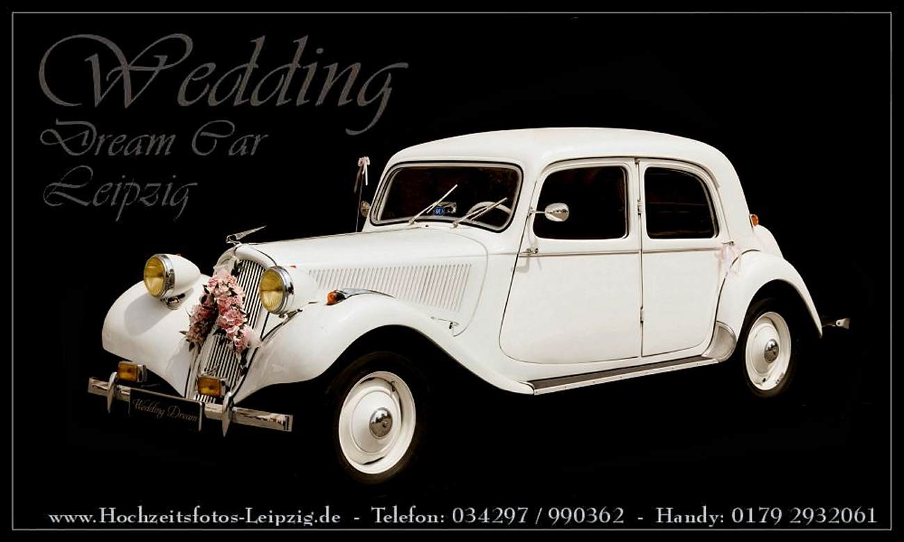 Hochzeitsauto Leipzig mieten - Citroen Traction Avant 11CV Limousine