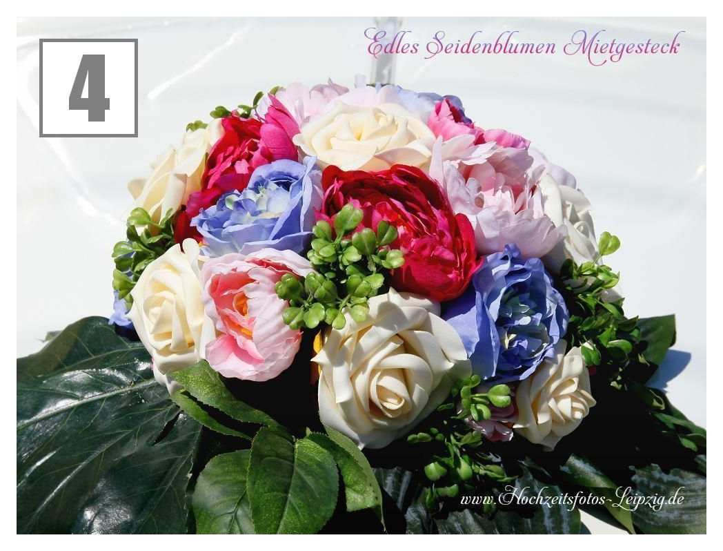 Foto Hochzeit Autogesteck Gldengossa (Hochzeitsfloristik Autodeko)