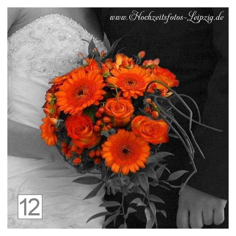 Hochzeitsfoto Brautstrau Zwenkau (Hochzeitsfloristik Brautblumen + Brautigam Anstecker)