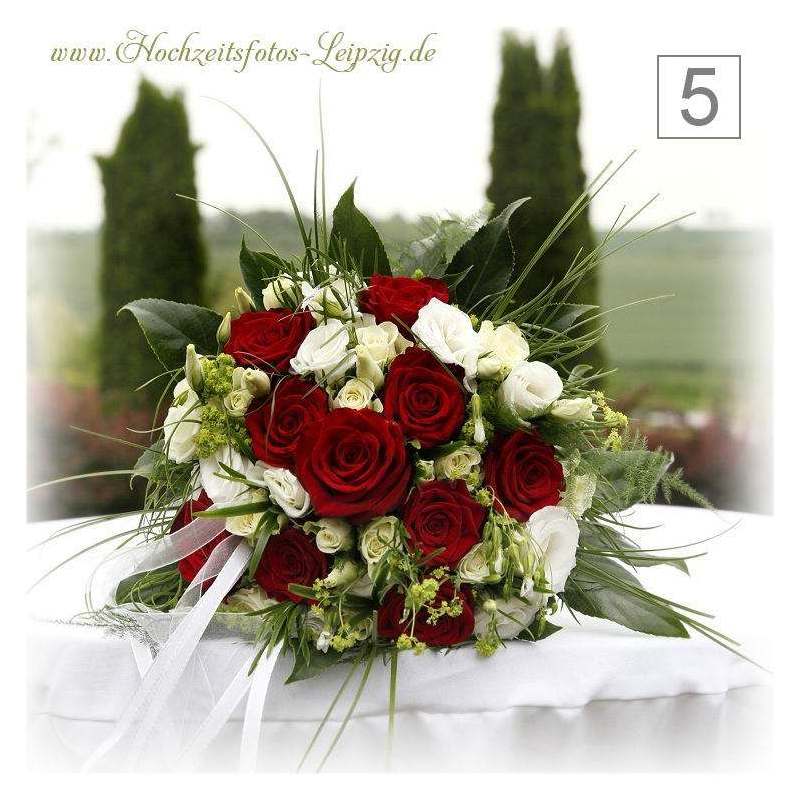 Hochzeitsfoto Brautstrau Leipzig Gohliser Schlsschen (Hochzeitsfloristik Brautblumen + Brautigam Anstecker)