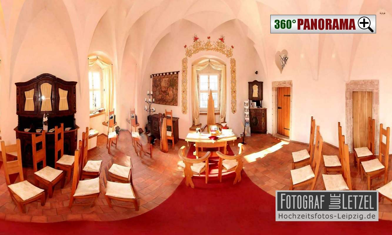 Historischer Trausaal im Schloss Trebsen