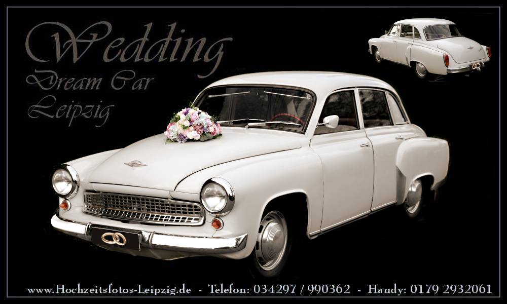 Wartburg 311 Limousine zur Hochzeit mieten in Leipzig